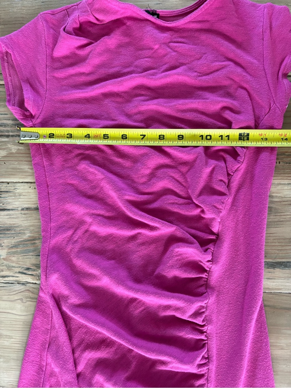 Monrow Hot Pink Ruched High-Low Skirt Dress - Picture 6 of 6